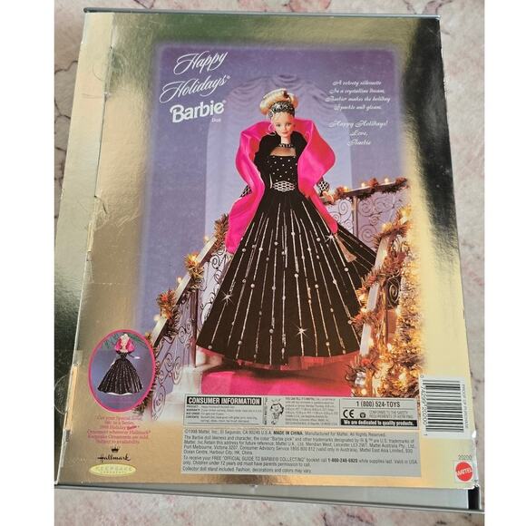 1998 Limited Edition Happy Holidays Barbie New in Box - Picture 4 of 8